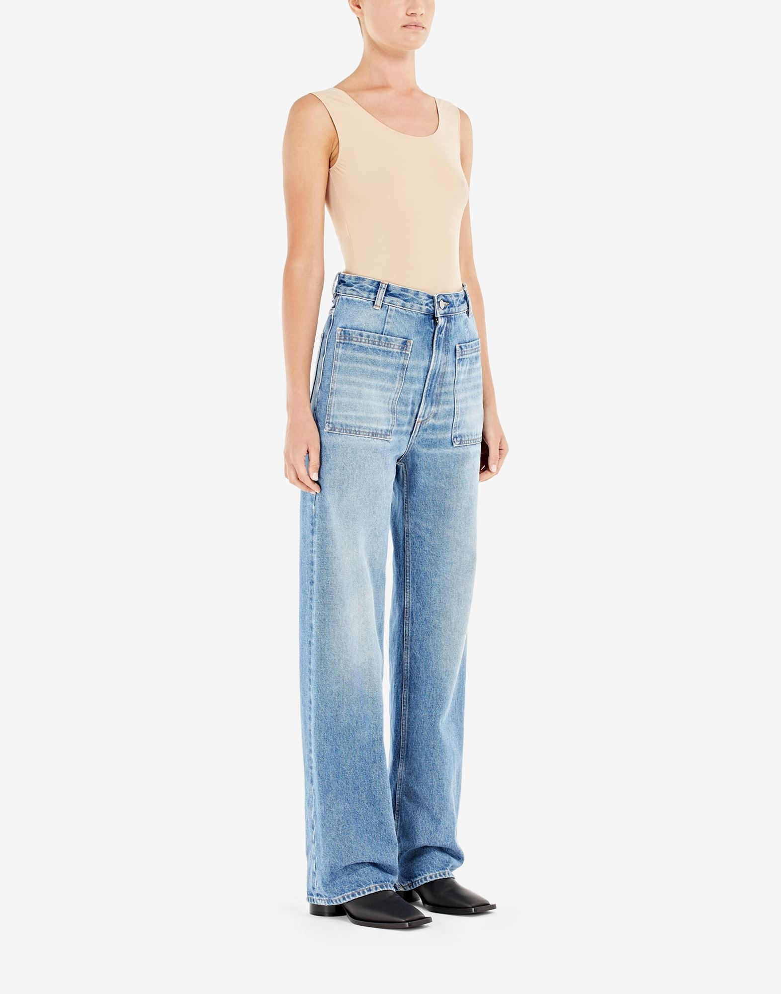 Patch pocket jeans - 3