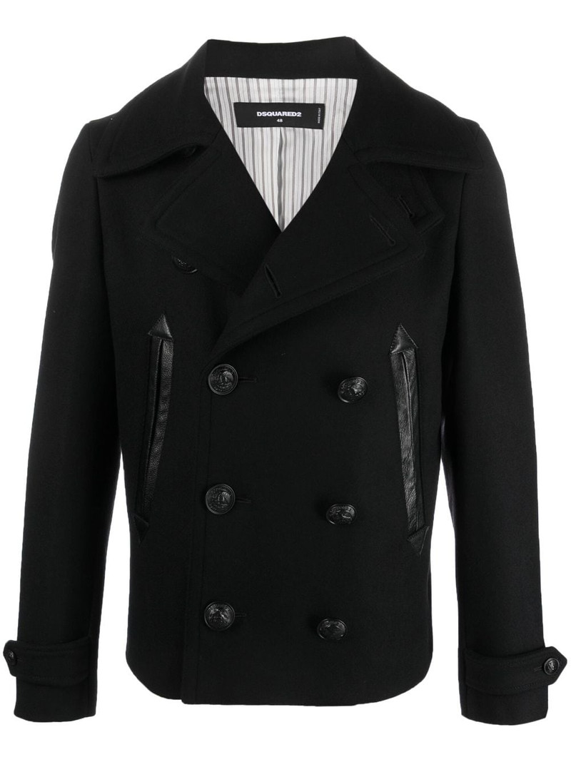 double-breasted buttoned coat 1