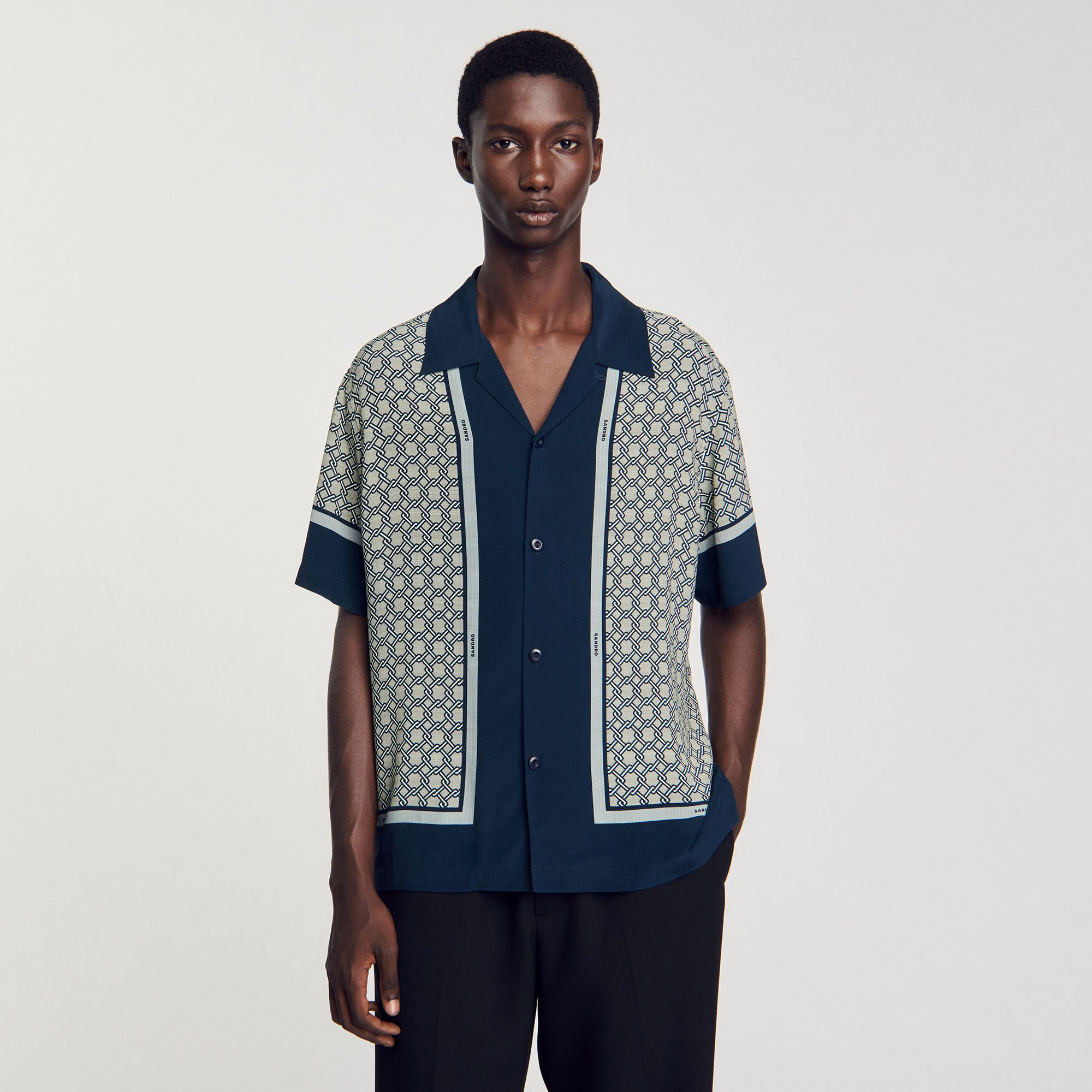 SHORT-SLEEVED PATTERNED SHIRT - 4