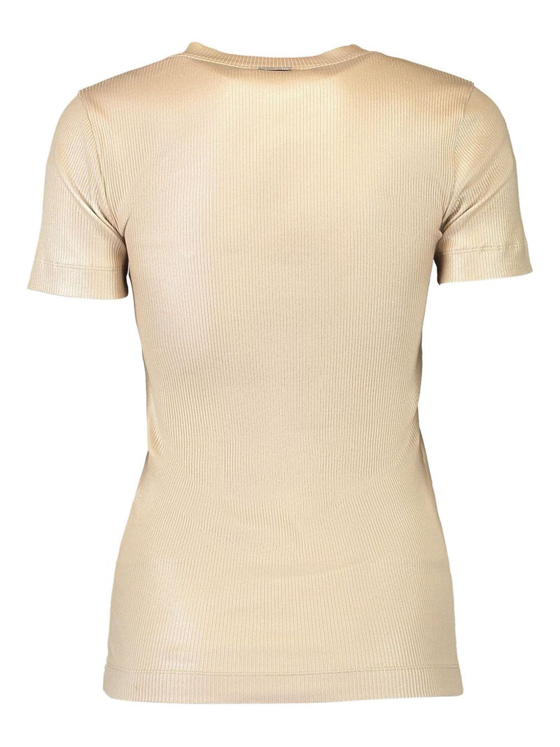 ribbed foiled T-shirt 5
