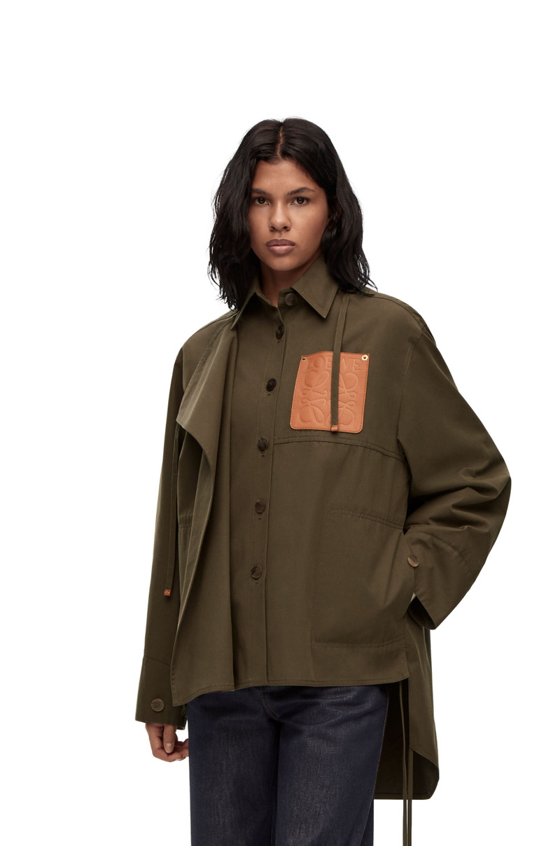 Hooded parka in cotton 3