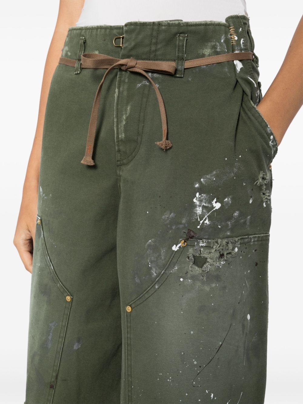paint splatter shorts - 5
