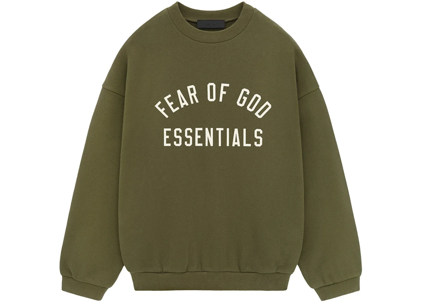 Fear of God Essentials Fleece Crewneck Military - 1
