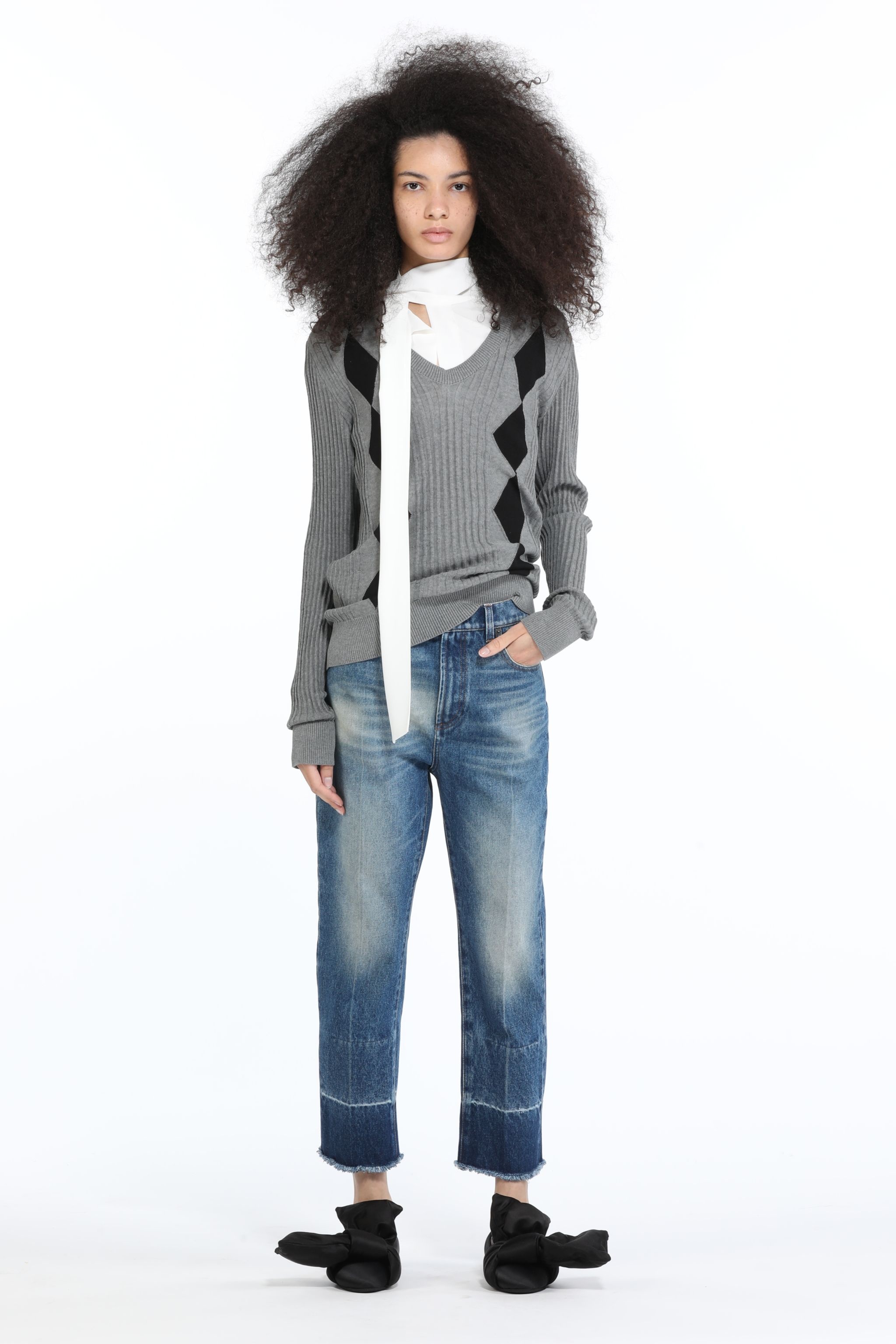 CROPPED STRAIGHT-LEG JEANS - 4