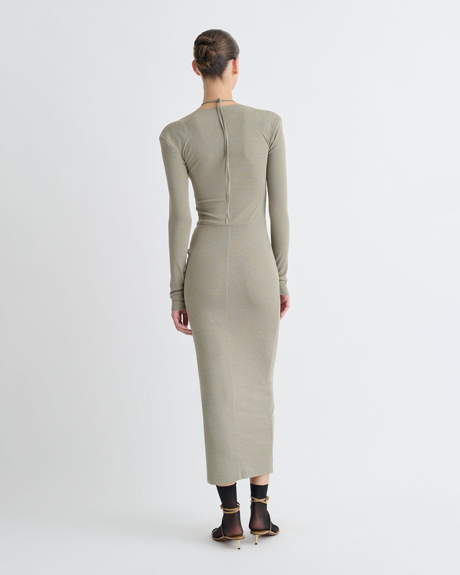 Mesh Jersey Dress - 3