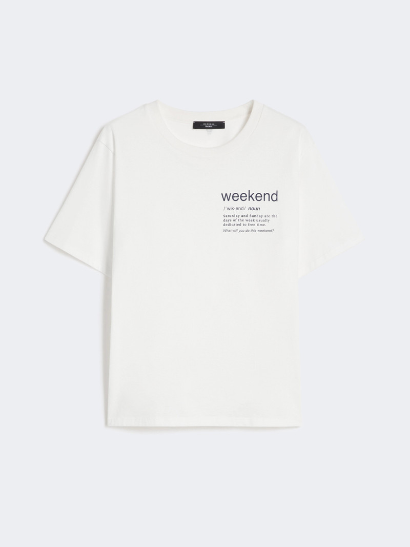 TENUE Cotton T-shirt with graphic print - WHITE 1