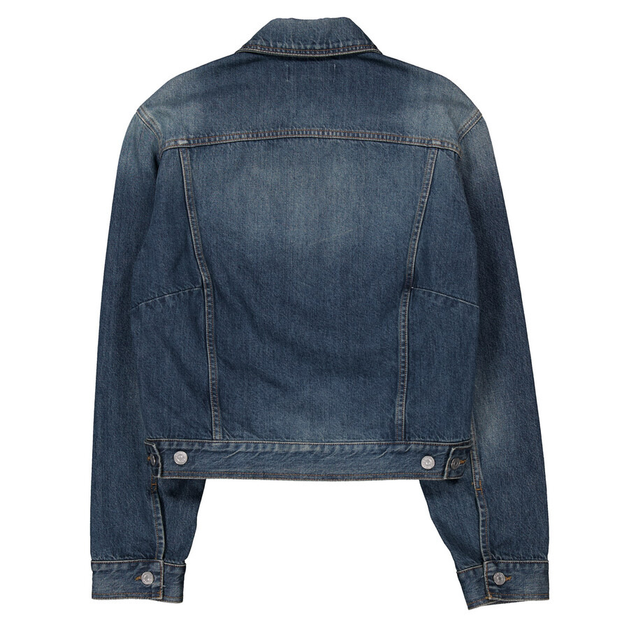 Victoria Beckham Cropped Denim Jacket - 6