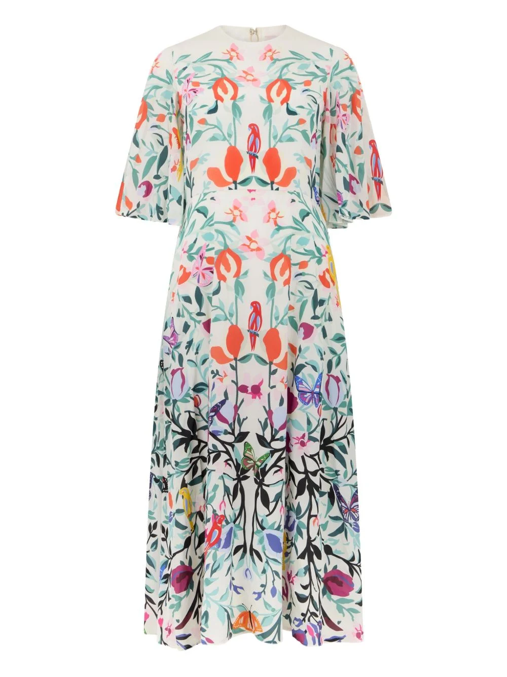 floral-print midi dress - 1