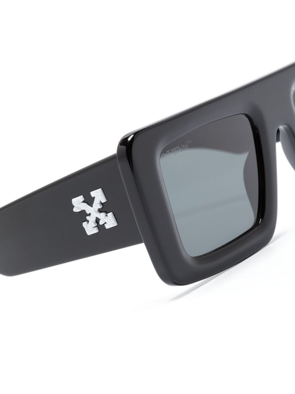logo-plaque square-frame sunglasses - 3