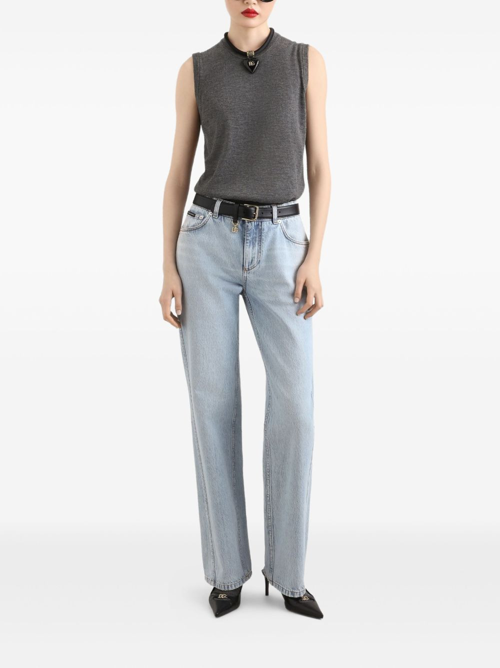 logo-plaque jeans - 2