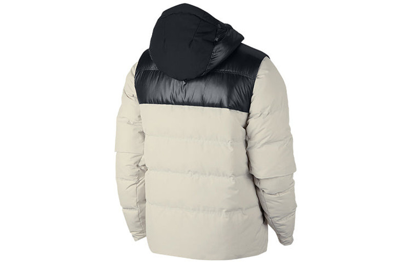 Jordan Air Jordan protection against cold Stay Warm hooded Colorblock Casual Sports Down Jacket White 92467 outlook