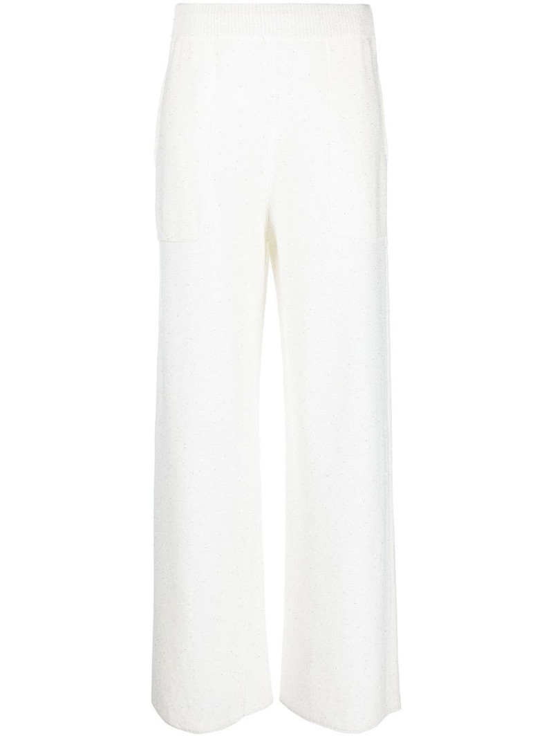 knitted straight-leg trousers 1