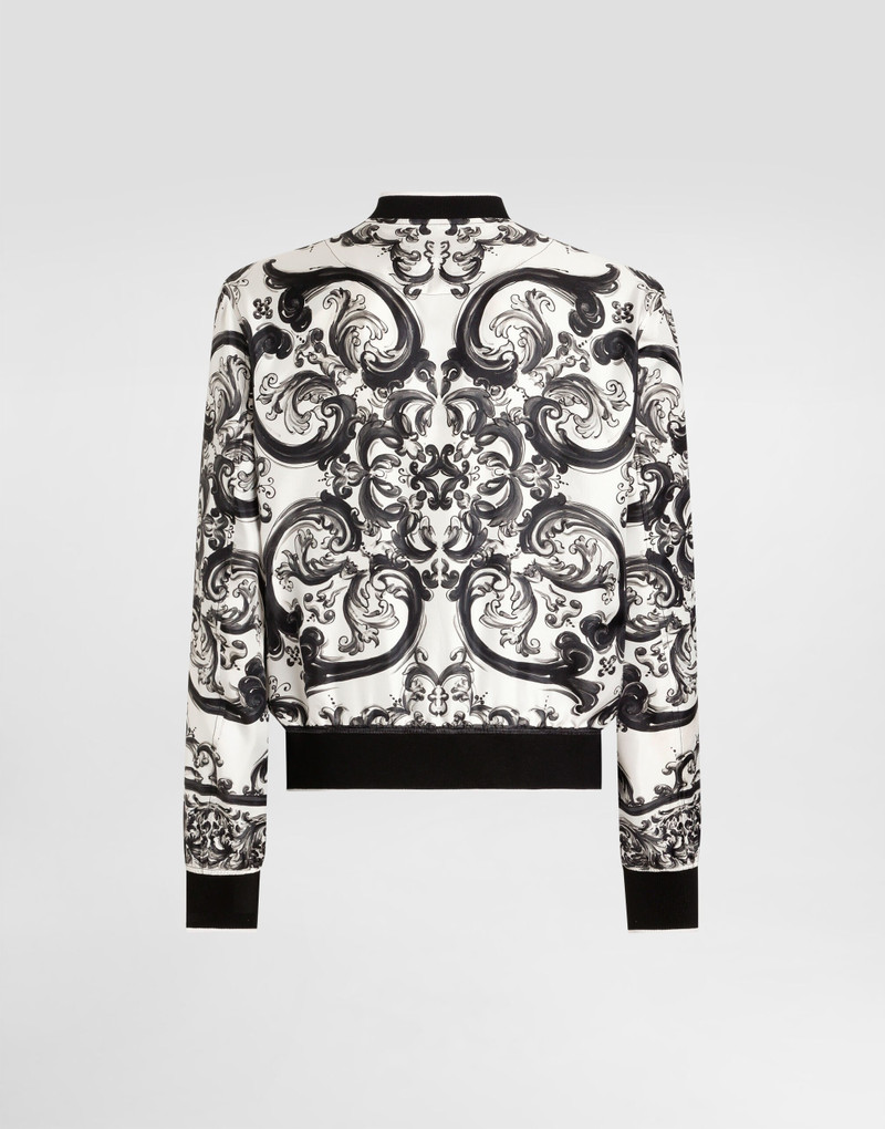 Majolica-print twill jacket 3