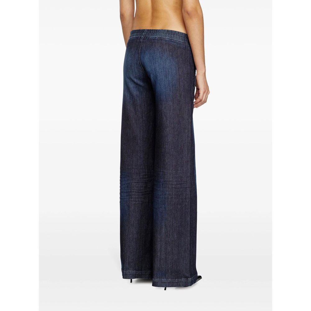 Diesel Blue Denim - Wide-Leg Jeans Women - 2