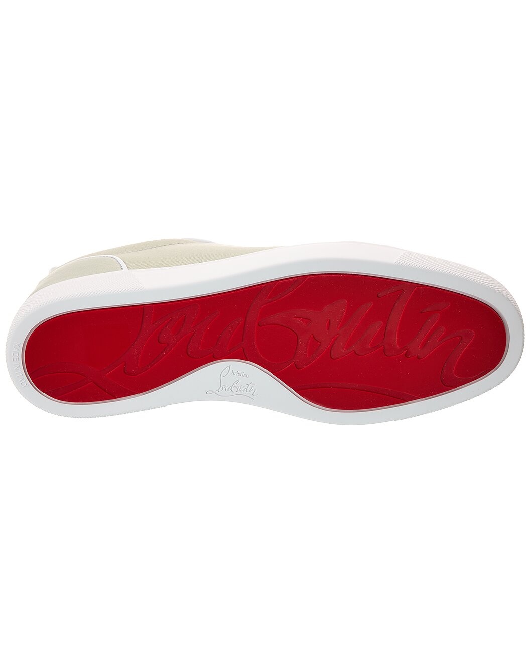 Christian Louboutin Varsijunior Gabardine & Leather Sneaker - 4