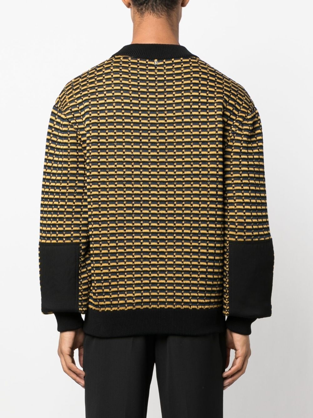 logo-patch knit jumper - 4