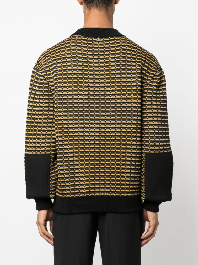logo-patch knit jumper 4
