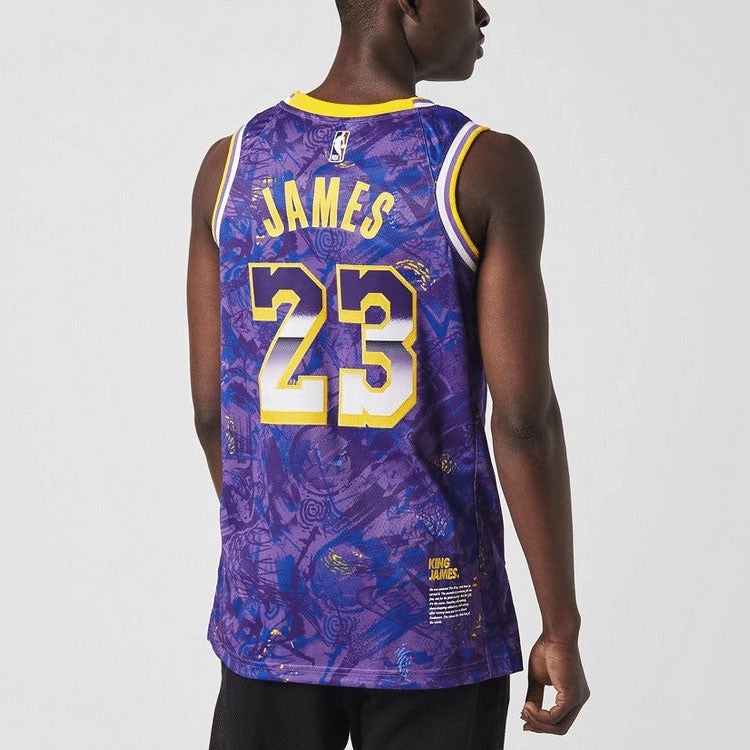 Nike NBA Retro Basketball Vest SW Fan Edition LeBron James 23 Purple DA6951-504 - 4