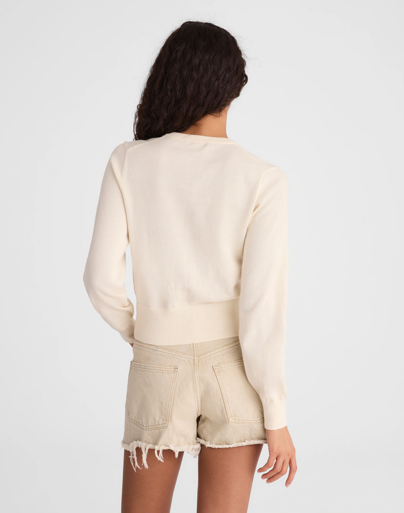 Madewell Button-Front Cardigan in 100% Cotton outlook