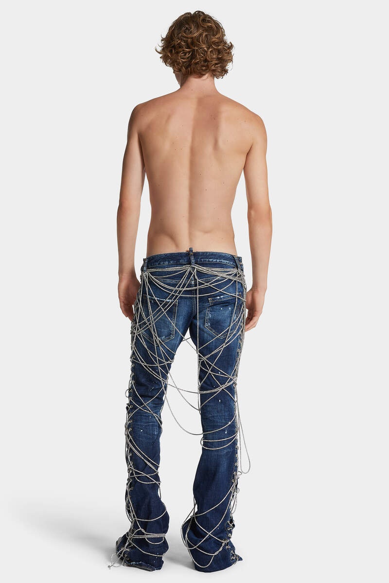 BOUND BUNNY WASH SHARPEI FLARED BOOTCUT JEANS - 4