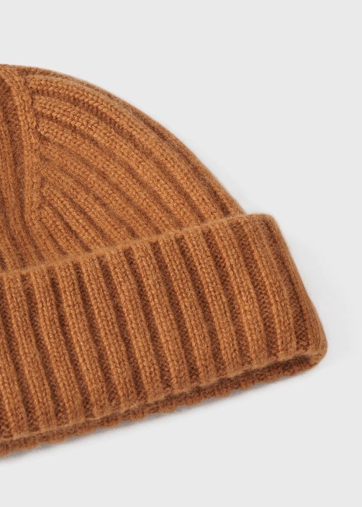 Chunky brim beanie cinnamon - 4