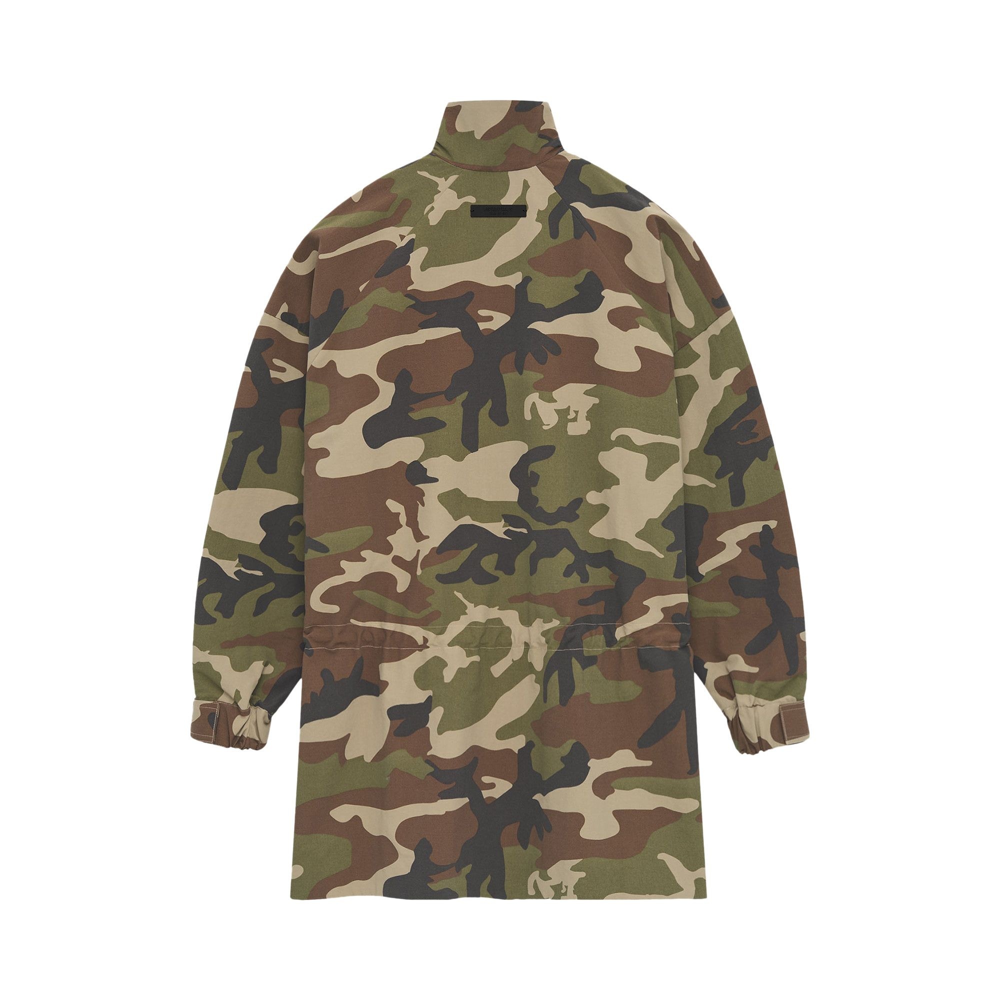 Fear of God Essentials Military Nylon Mockneck Anorak 'Woodland Camo' - 2