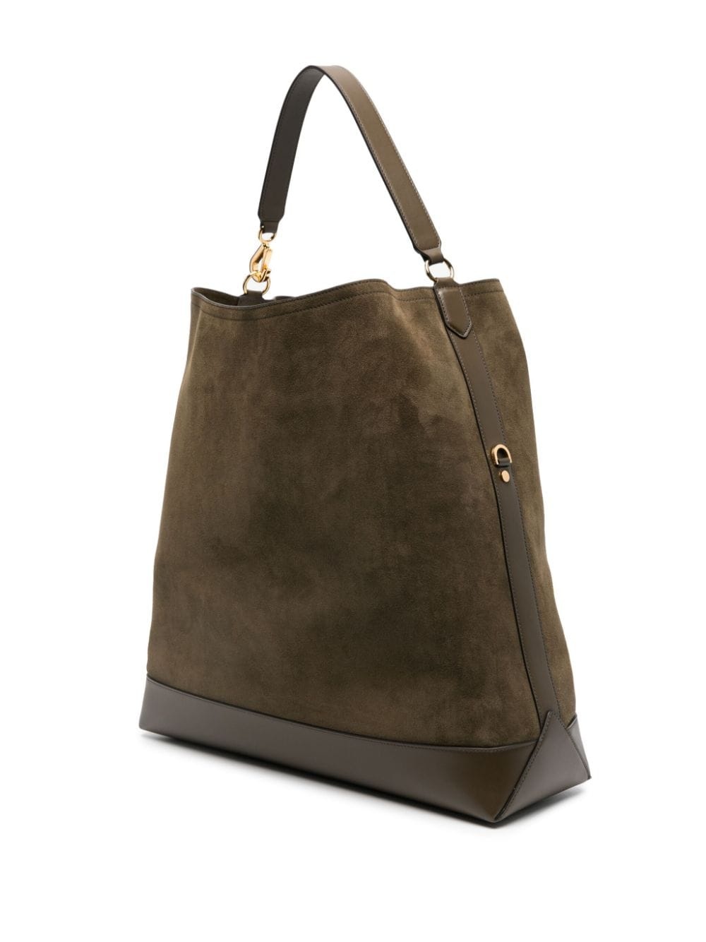 suede two-strap tote bag - 3