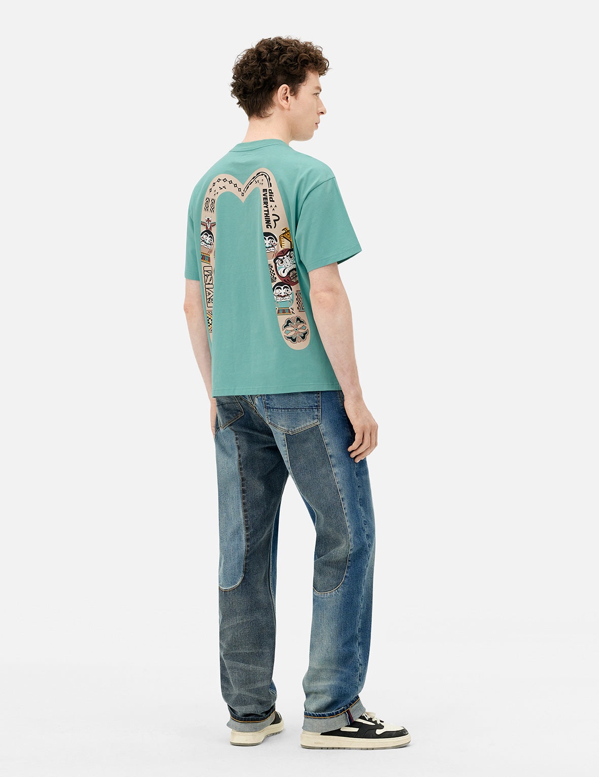 2-Tone Inserted Daicock Regular Fit Jeans #2000 - 4