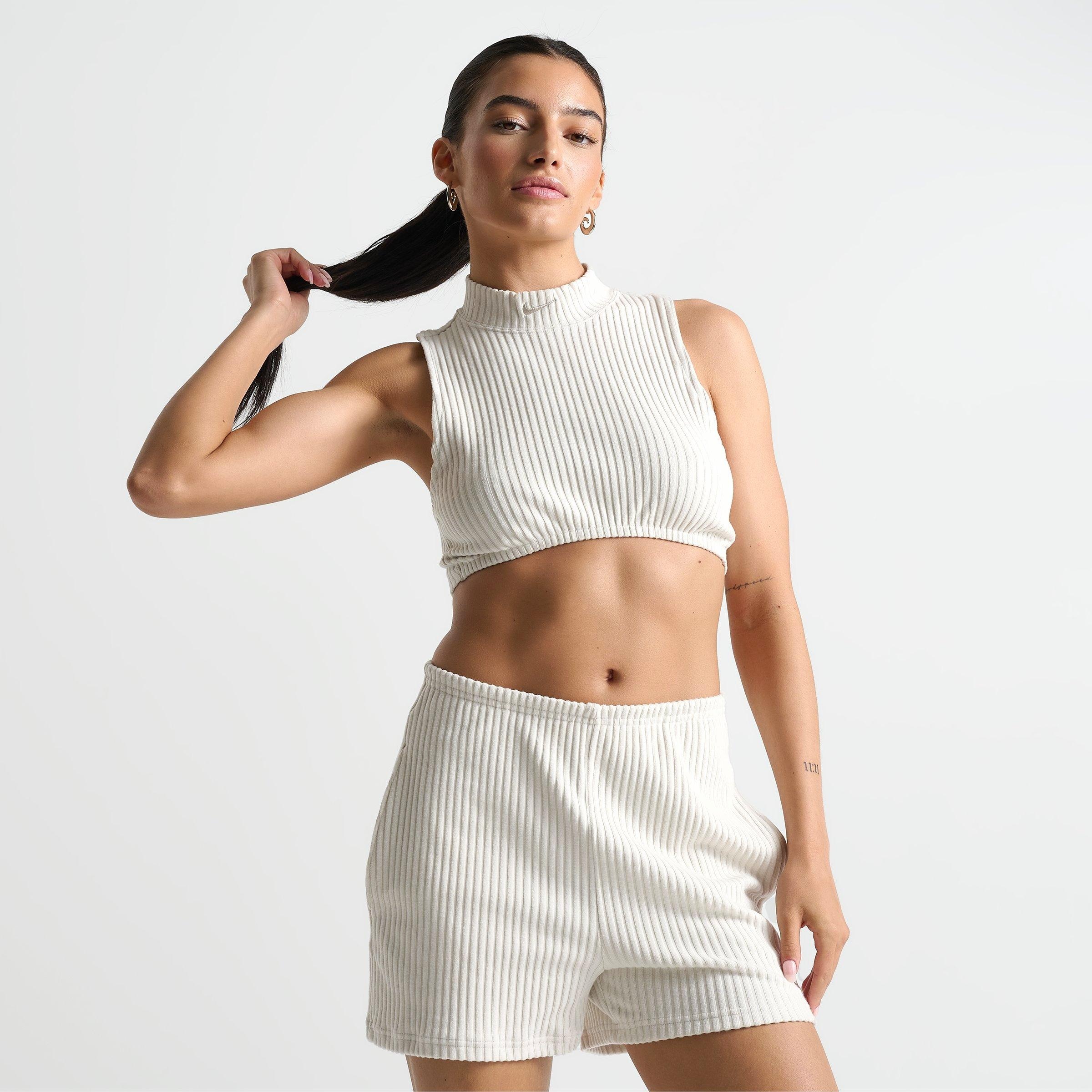 WOMEN'S NIKE SPORTSWEAR CHILL KNIT RIBBED CROPPED TANK - 3