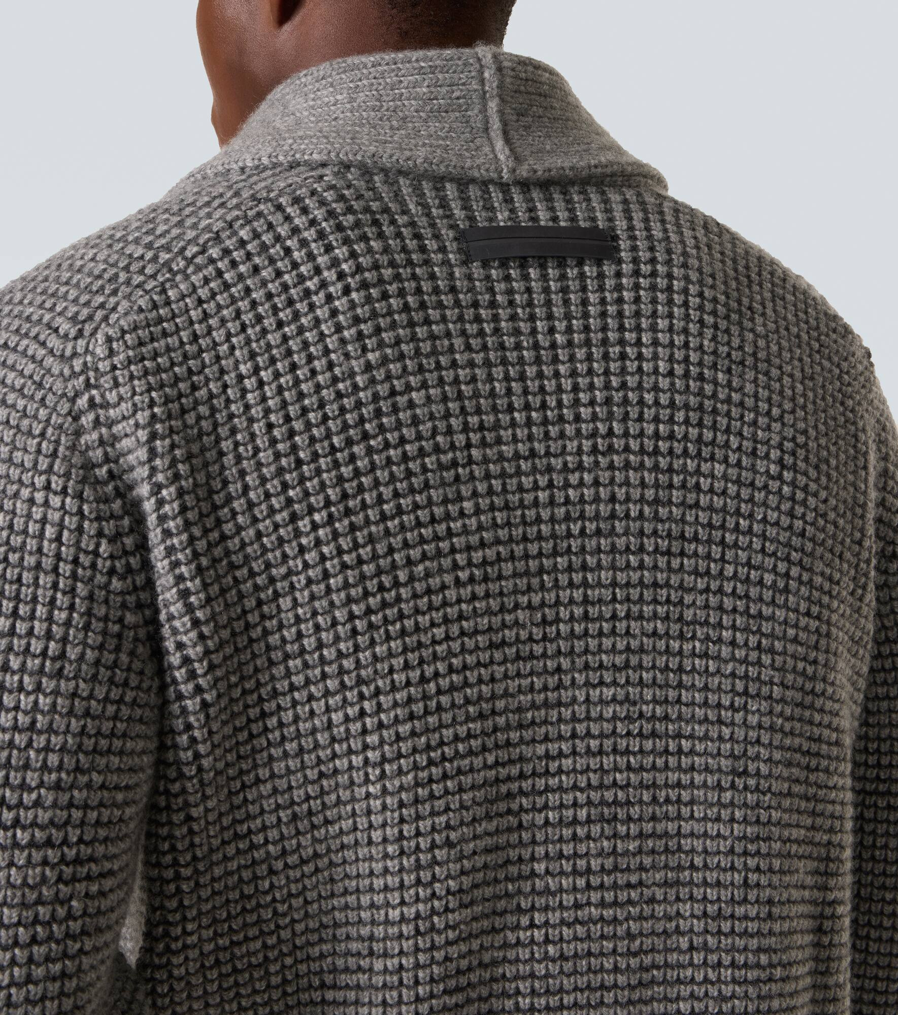 Waffle-knit cashmere and mohair cardigan - 6