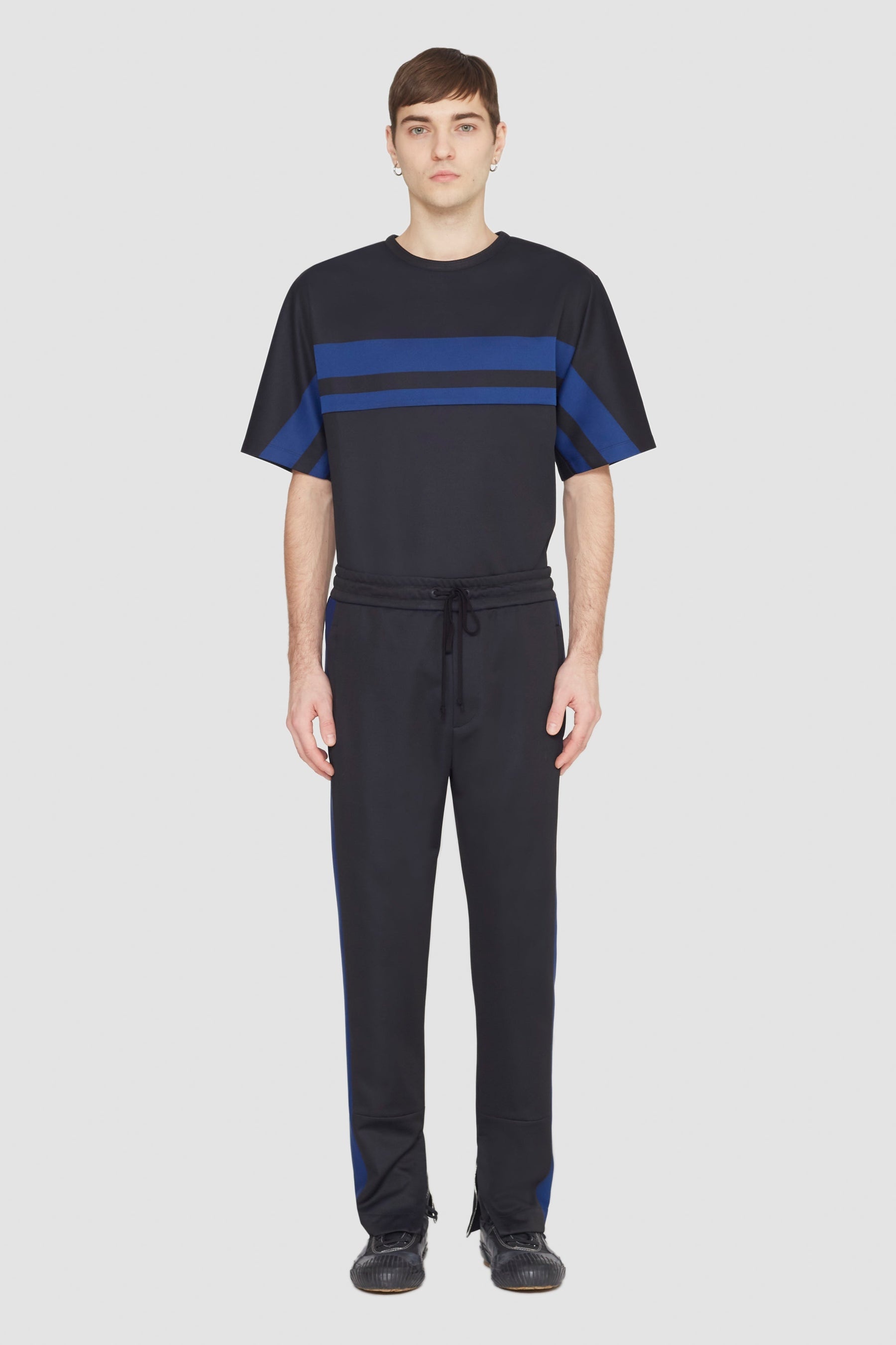Stripe Ponte Track Pant - 2