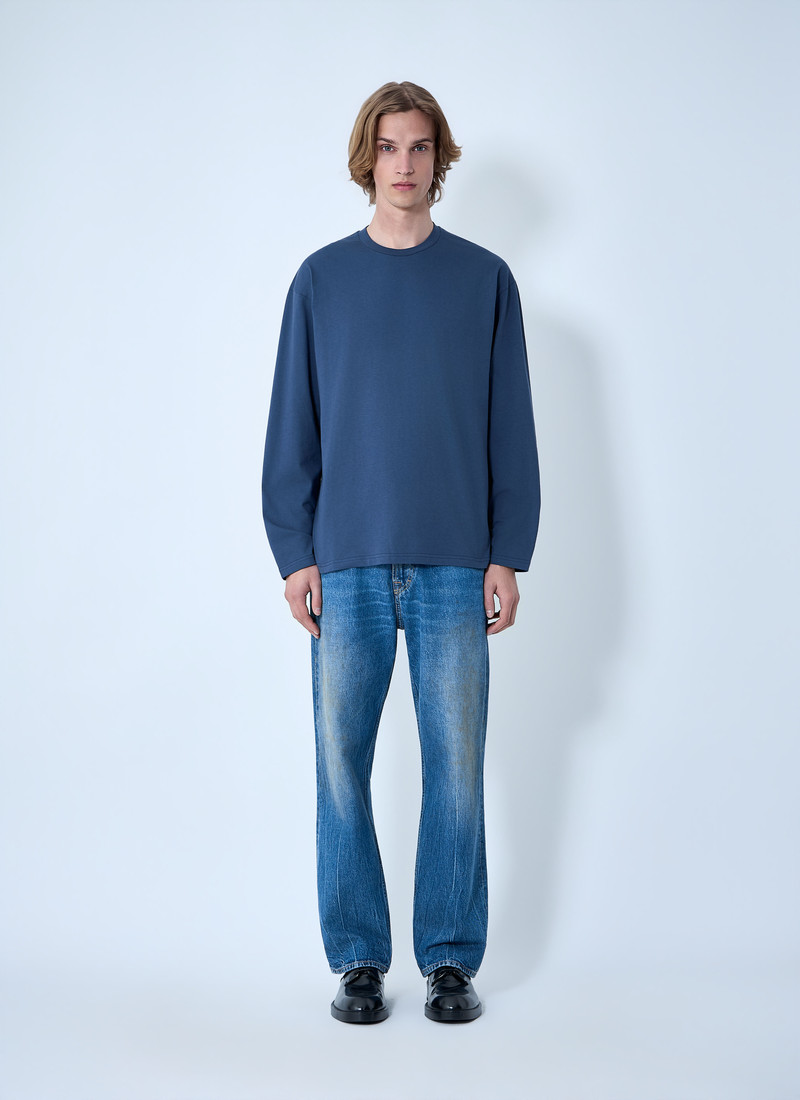 Jil Sander Ribbed Crewneck Long Sleeve Top outlook