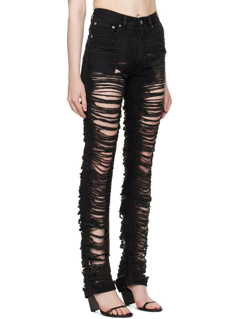 Black 5 Pockets Jeans 2