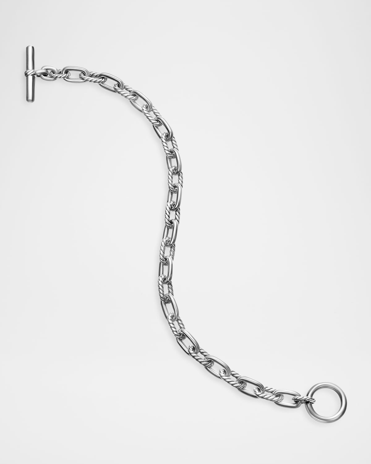 5.5mm DY Madison Toggle Bracelet in Silver - 2