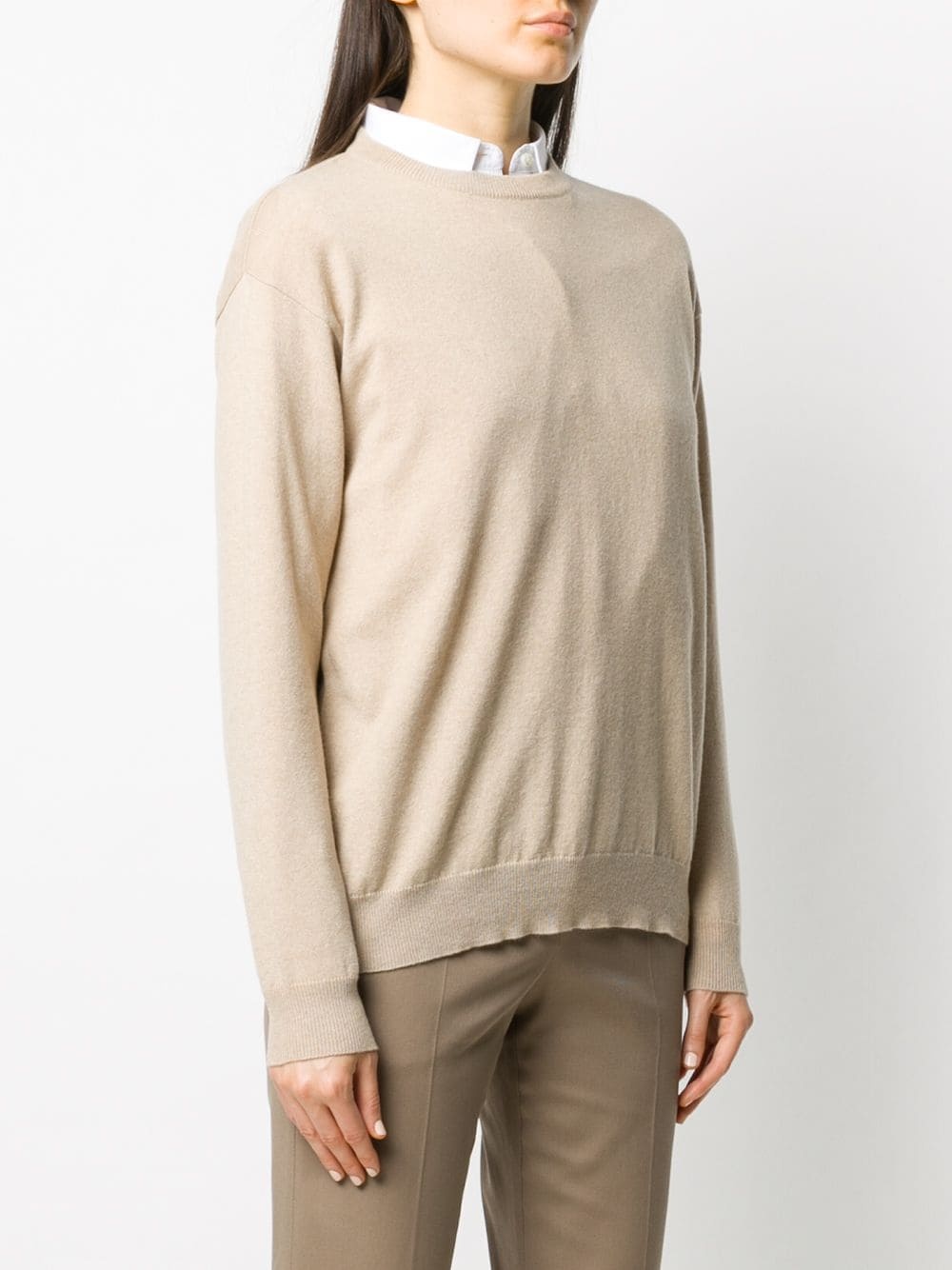 crew neck long-sleeved jumper - 3