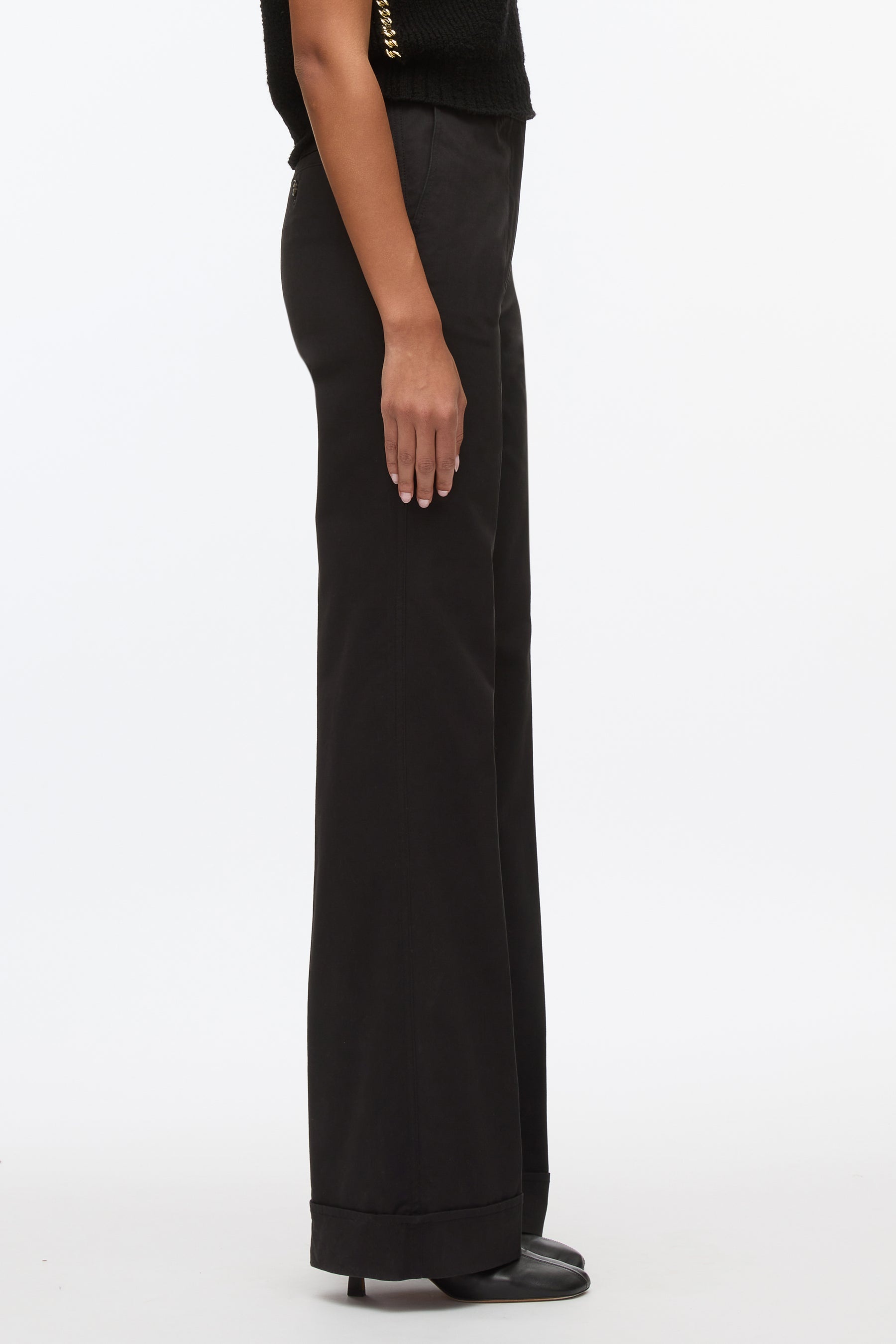 Cuffed Kick Flare Pant - 4
