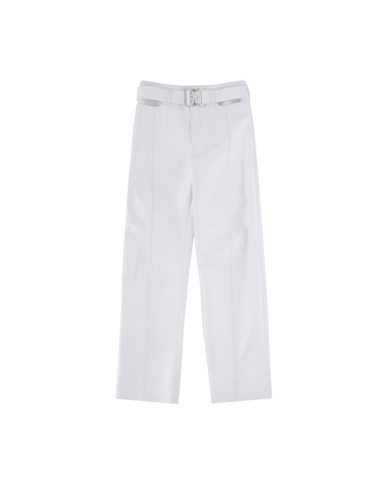 BUCKLE LEATHER PANT 1