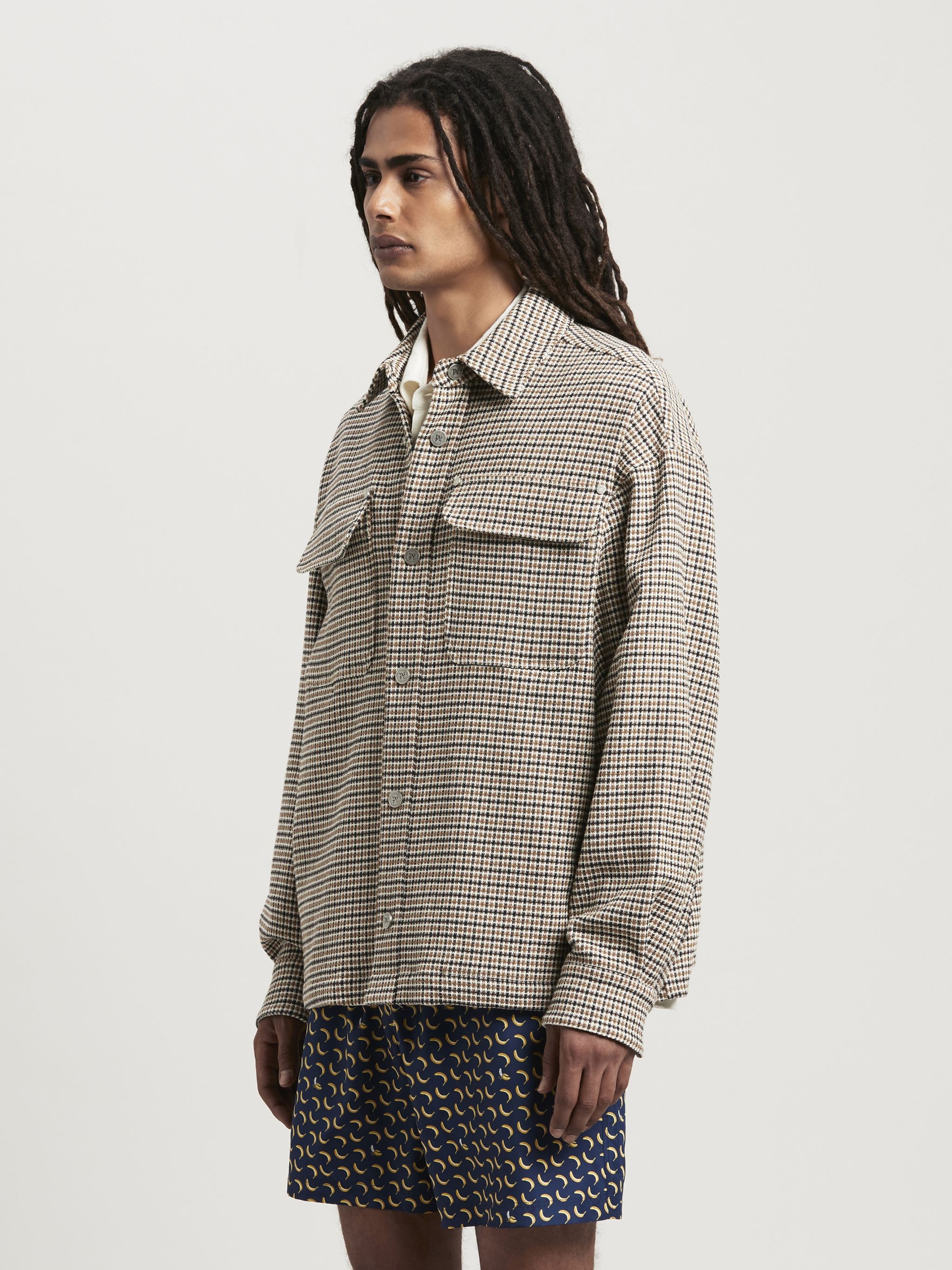 Club Check Overshirt With Logo - 4