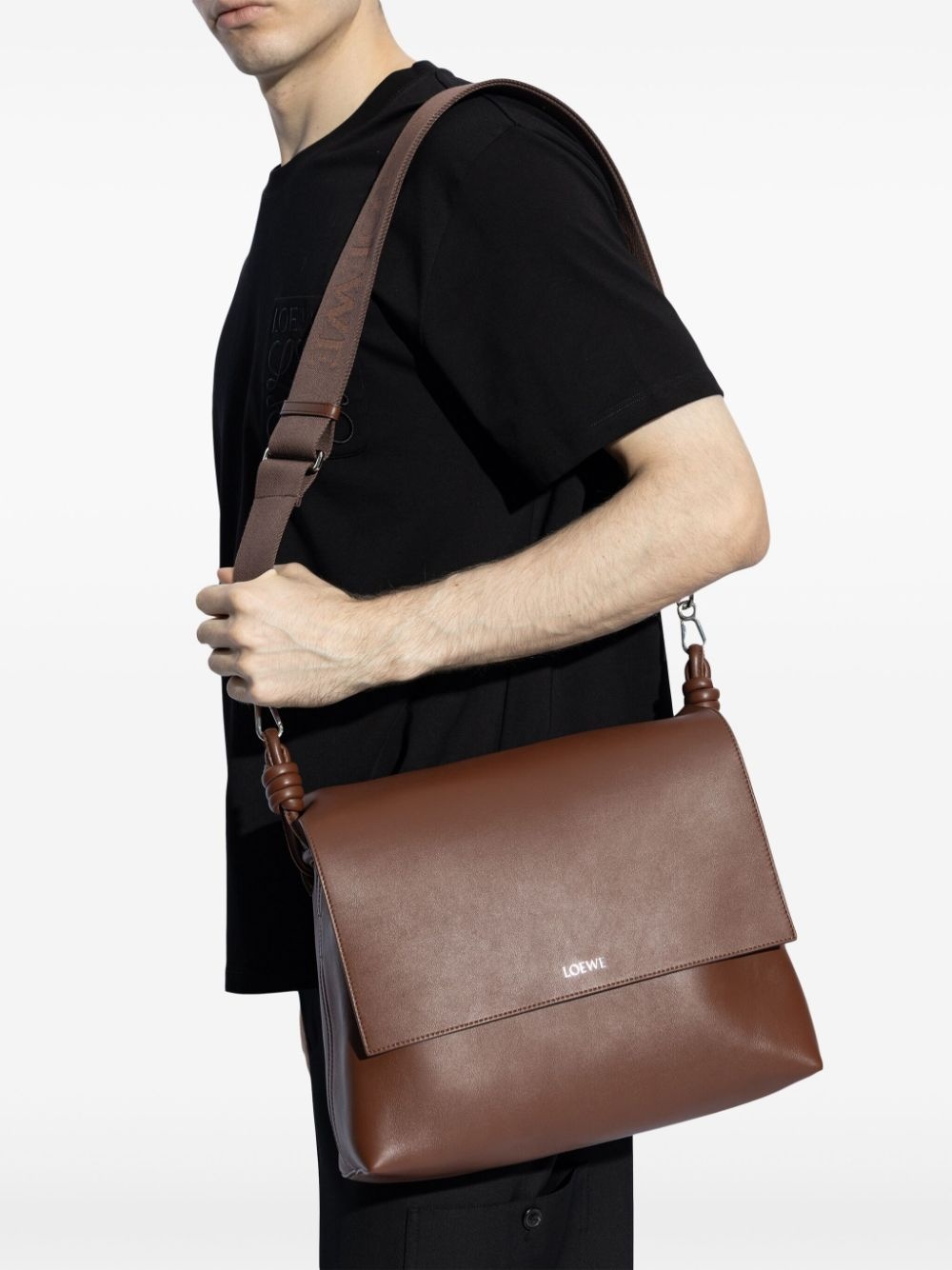 Flamenco leather messenger bag - 2