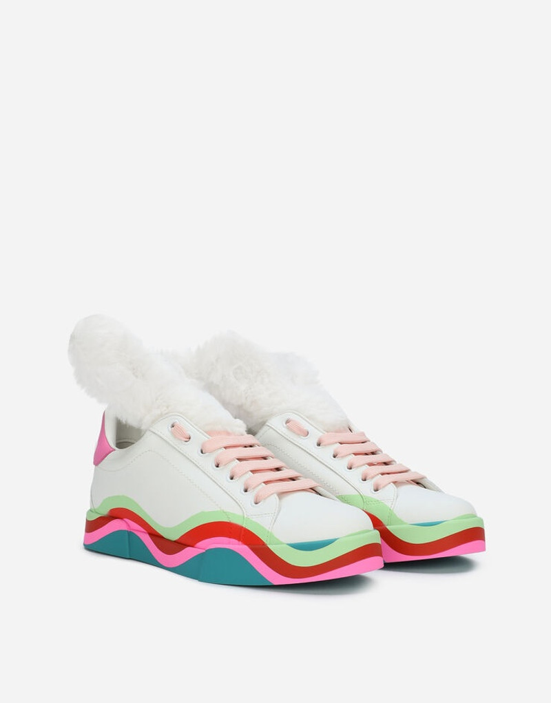 Dolce & Gabbana Calfskin Portofino sneakers outlook
