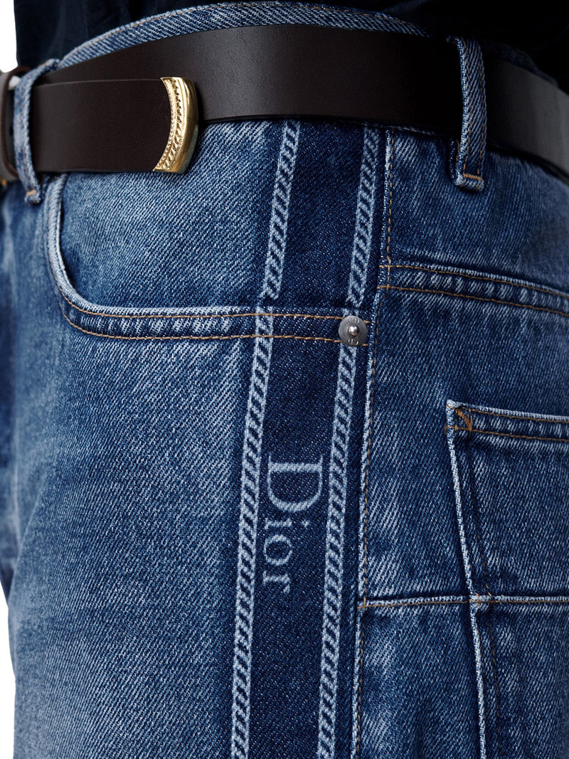 BAGGY JEANS IN BLUE COTTON TWILL 5