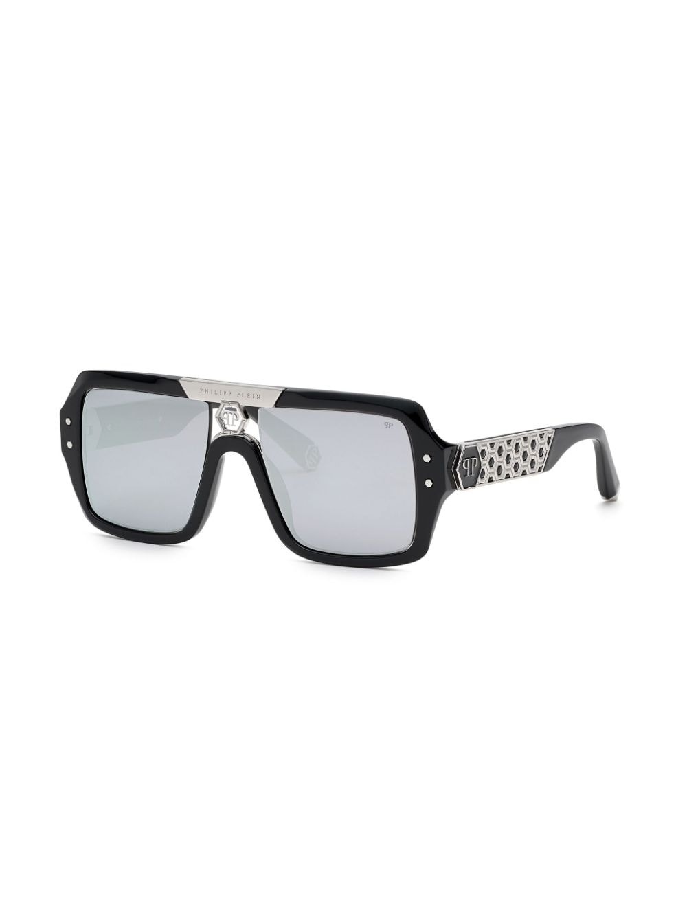 Square logo-print sunglasses - 2