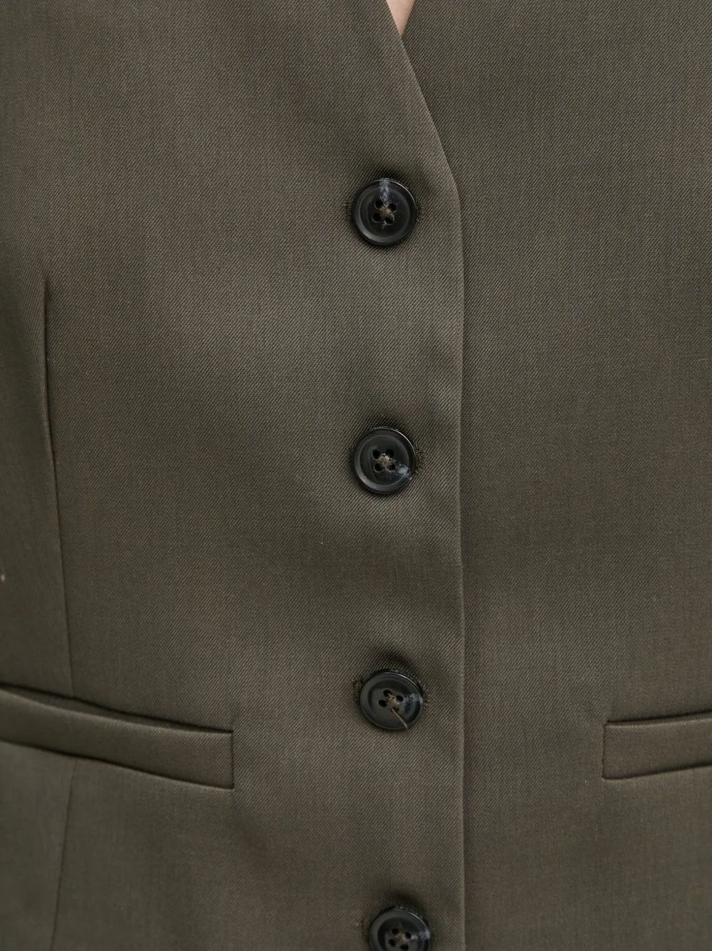 SARAMONA button-fastening vest - 4