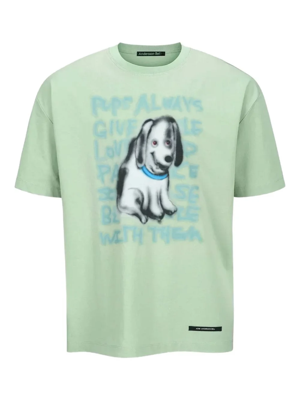 Puppy-print T-shirt - 1