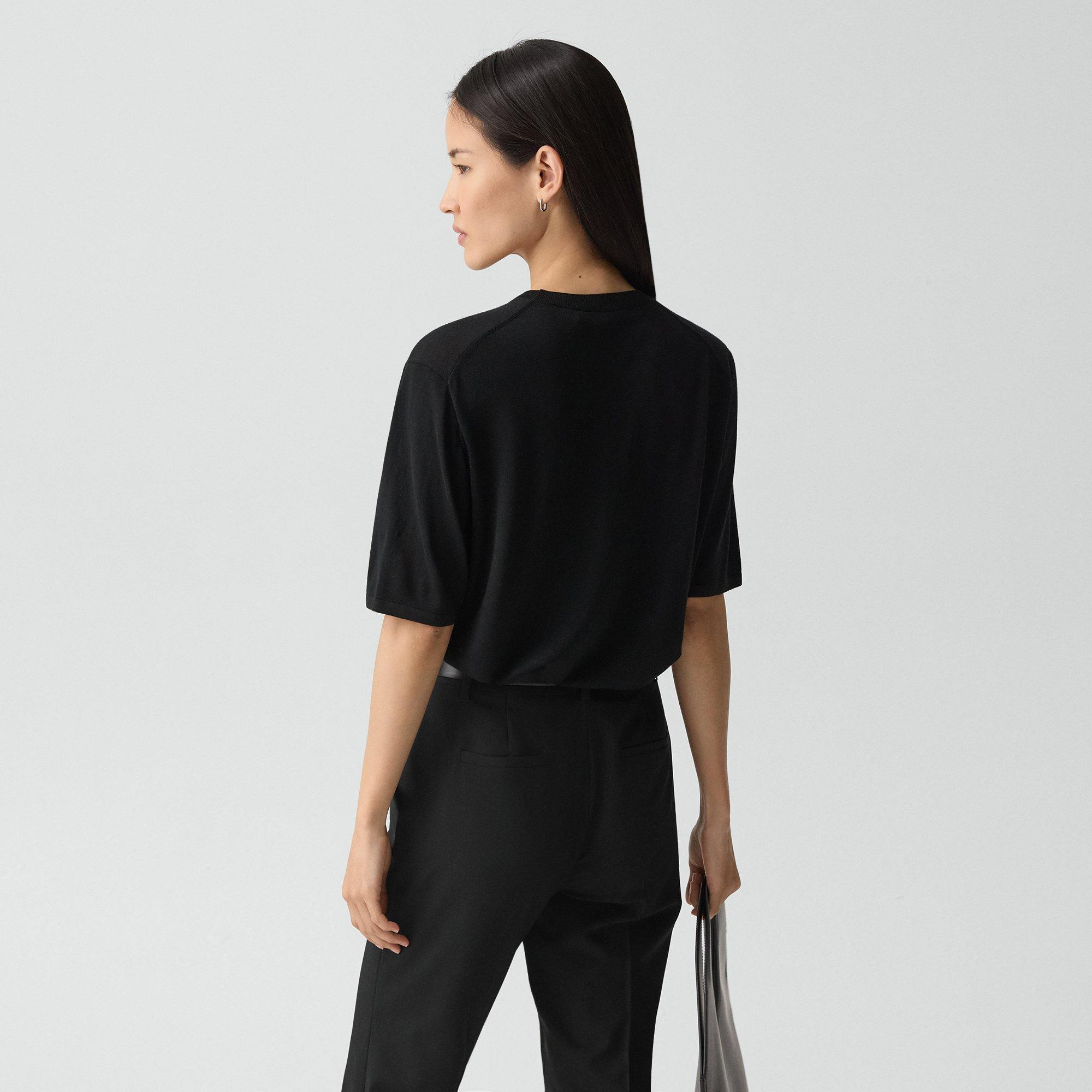 Boyfriend Tee in Regal Wool - 4
