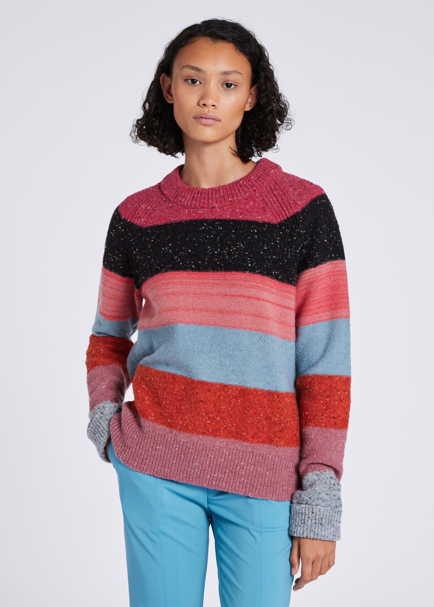 Oversized Crew Neck Sweater - 4