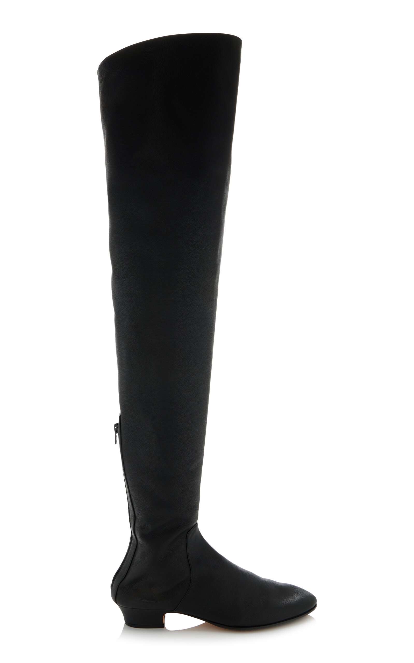 Awar Leather Over-The-Knee Boots black - 1