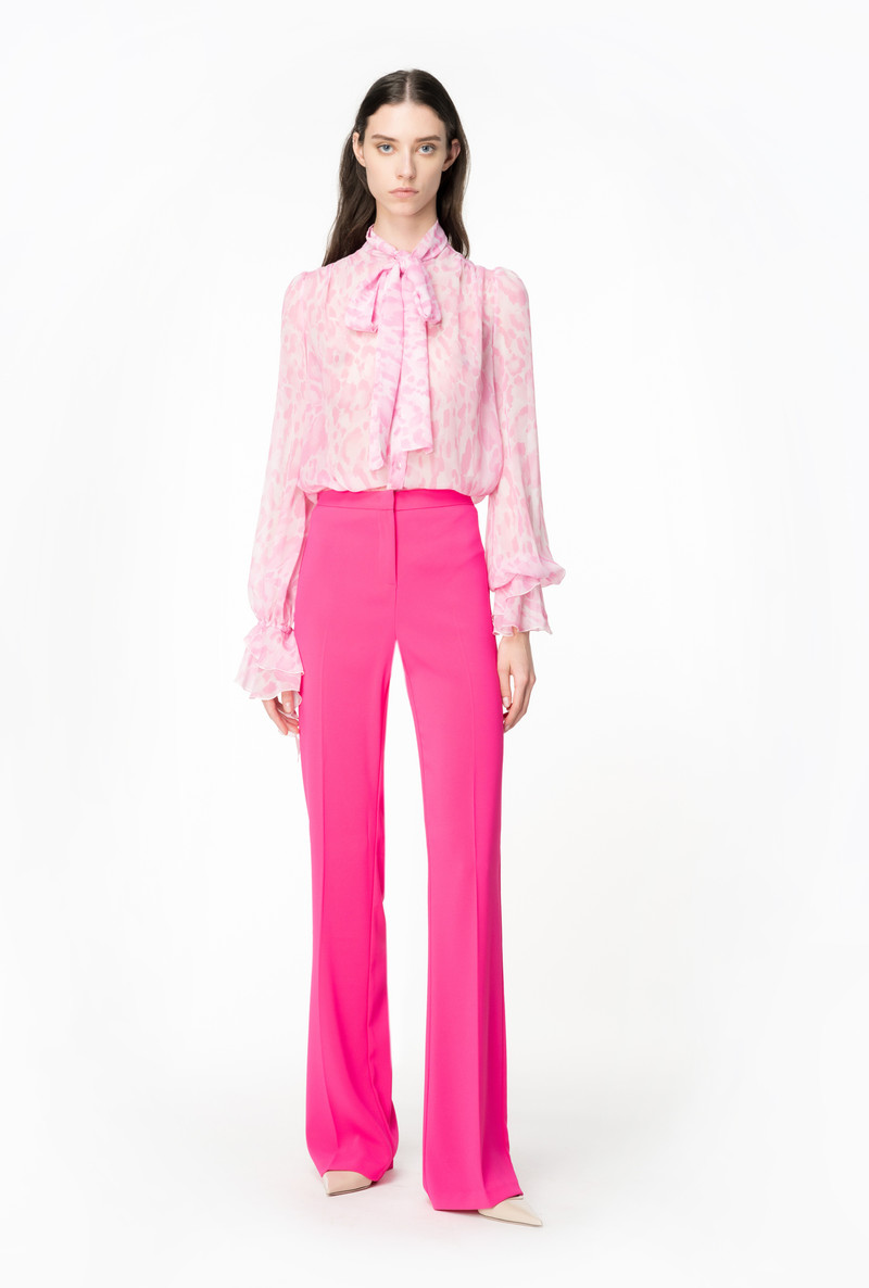 PINKO FLARED STRETCH TROUSERS outlook