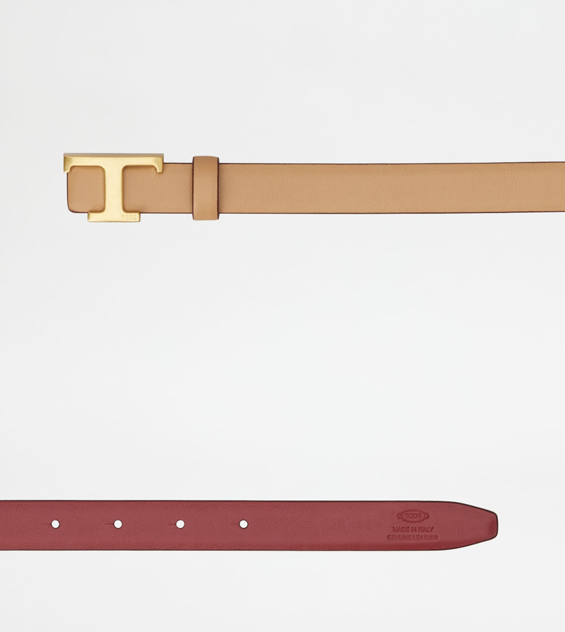 T TIMELESS REVERSIBLE BELT IN LEATHER 3