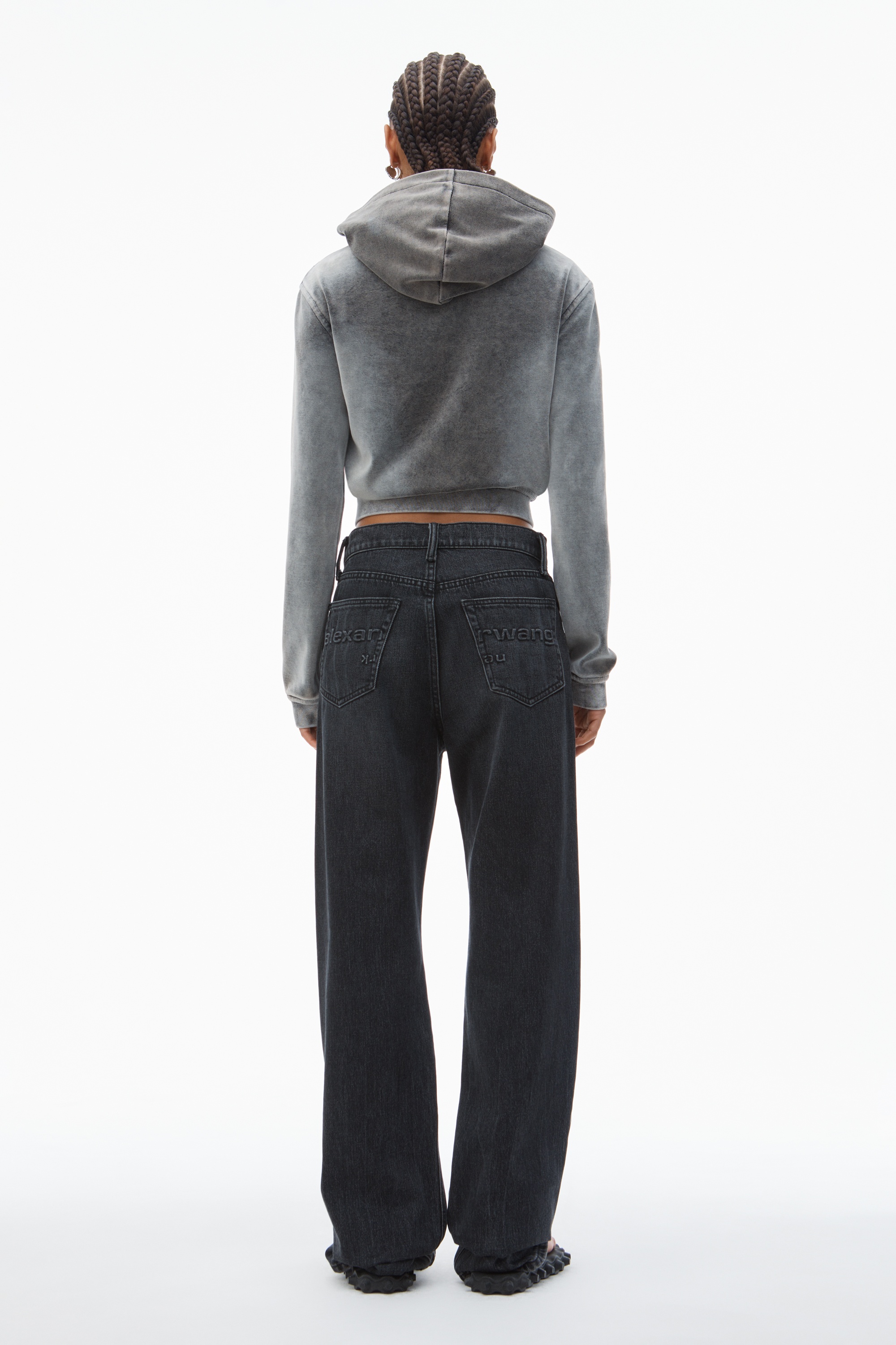 EZ Mid Rise Jean With Logo Pocket - 4